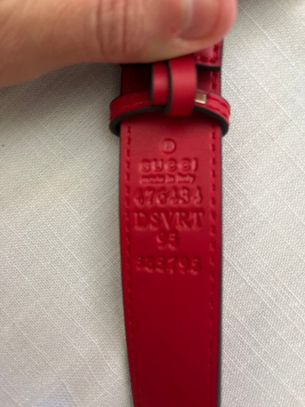Gucci GG Marmont Belt Bag Red Leather 95cm - Picture 5 of 5